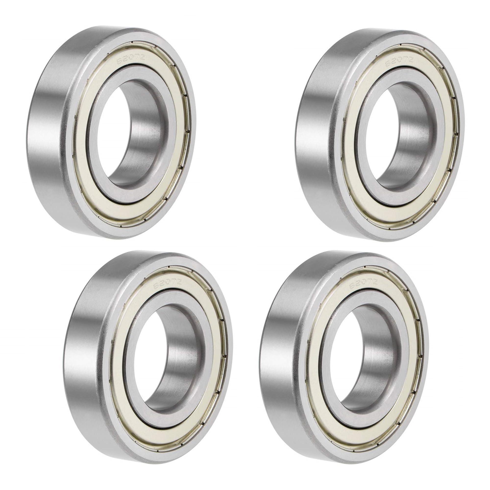 XERFU 6207 ZZ 4 Pieces, Z3 V3 HQ, 35mm ID x 72mm OD x 17mm Width, Double Metal Shields Chromium Steel Ball Bearing-image-44