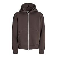 JACK & JONES Jcocover Scuba Sweat Zip Hood Noos, Guarnizione Marrone