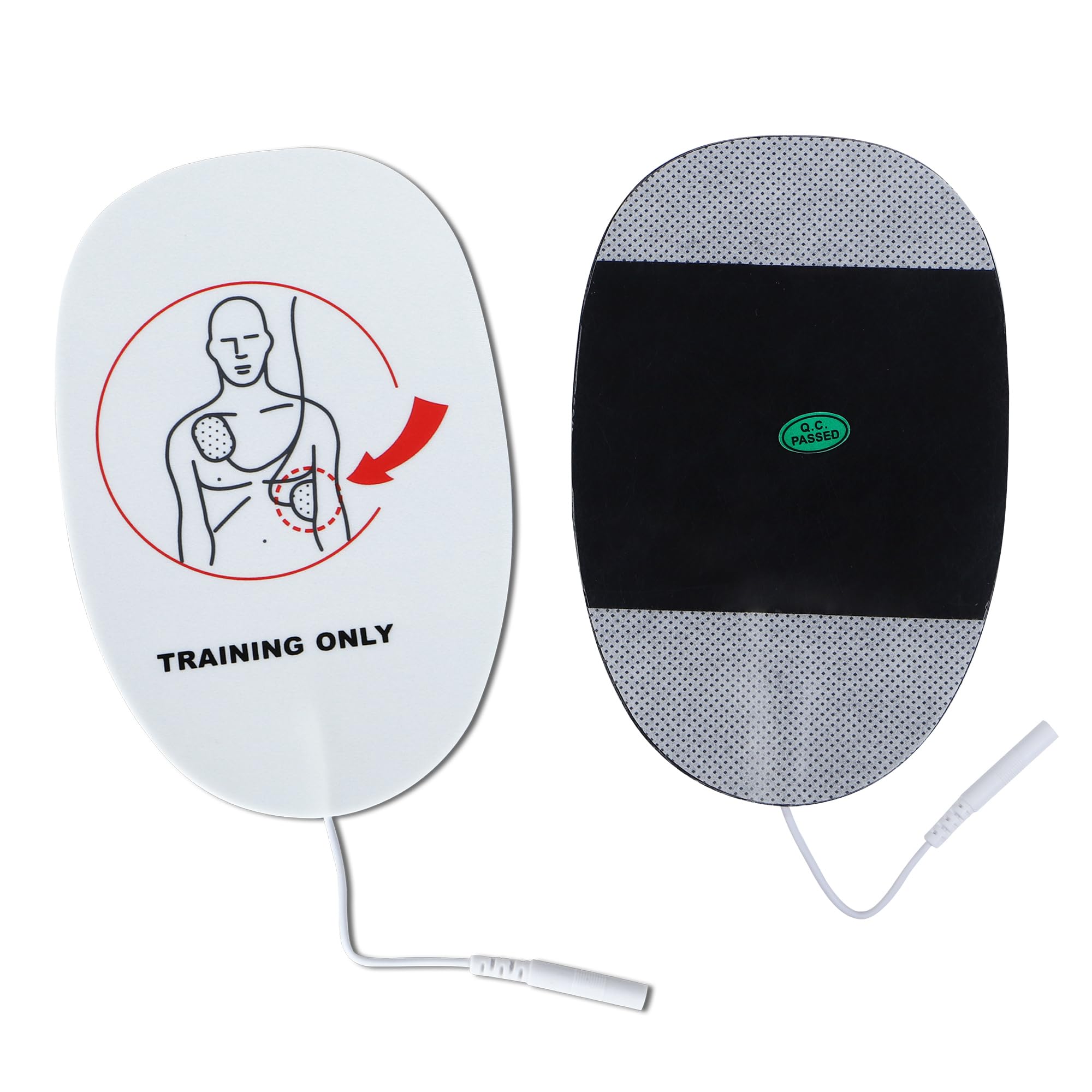 XFT AED Trainer Pads – Lot de 5 électrodes d'entraînement de rechange compatibles avec XFT-120C, XFT-120C+, XFT-d0009, XFT-120GA (mode Aldult)