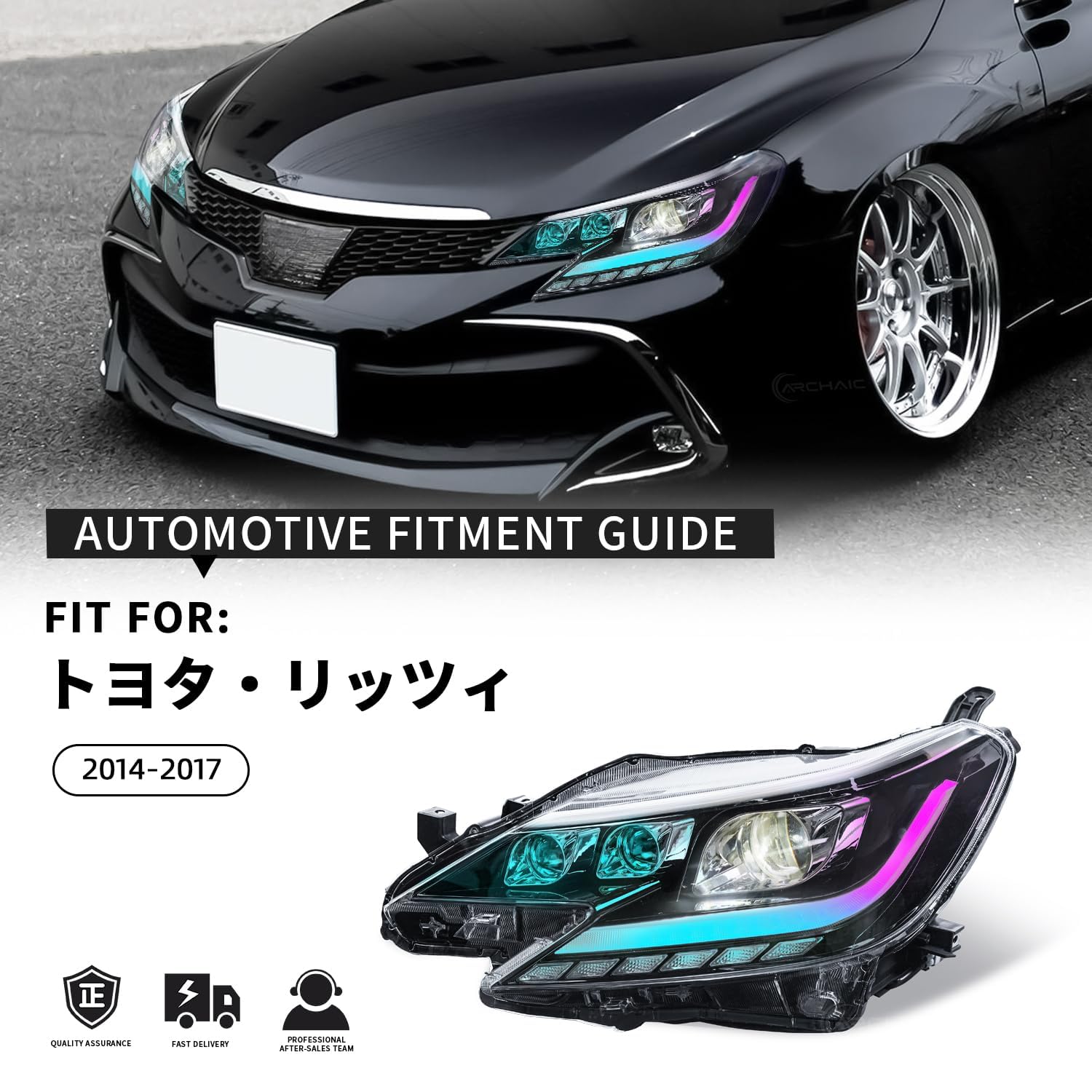 Amazon | Culonトヨタ マークX ヘッドライト GRX130/GRX133/GRX135
