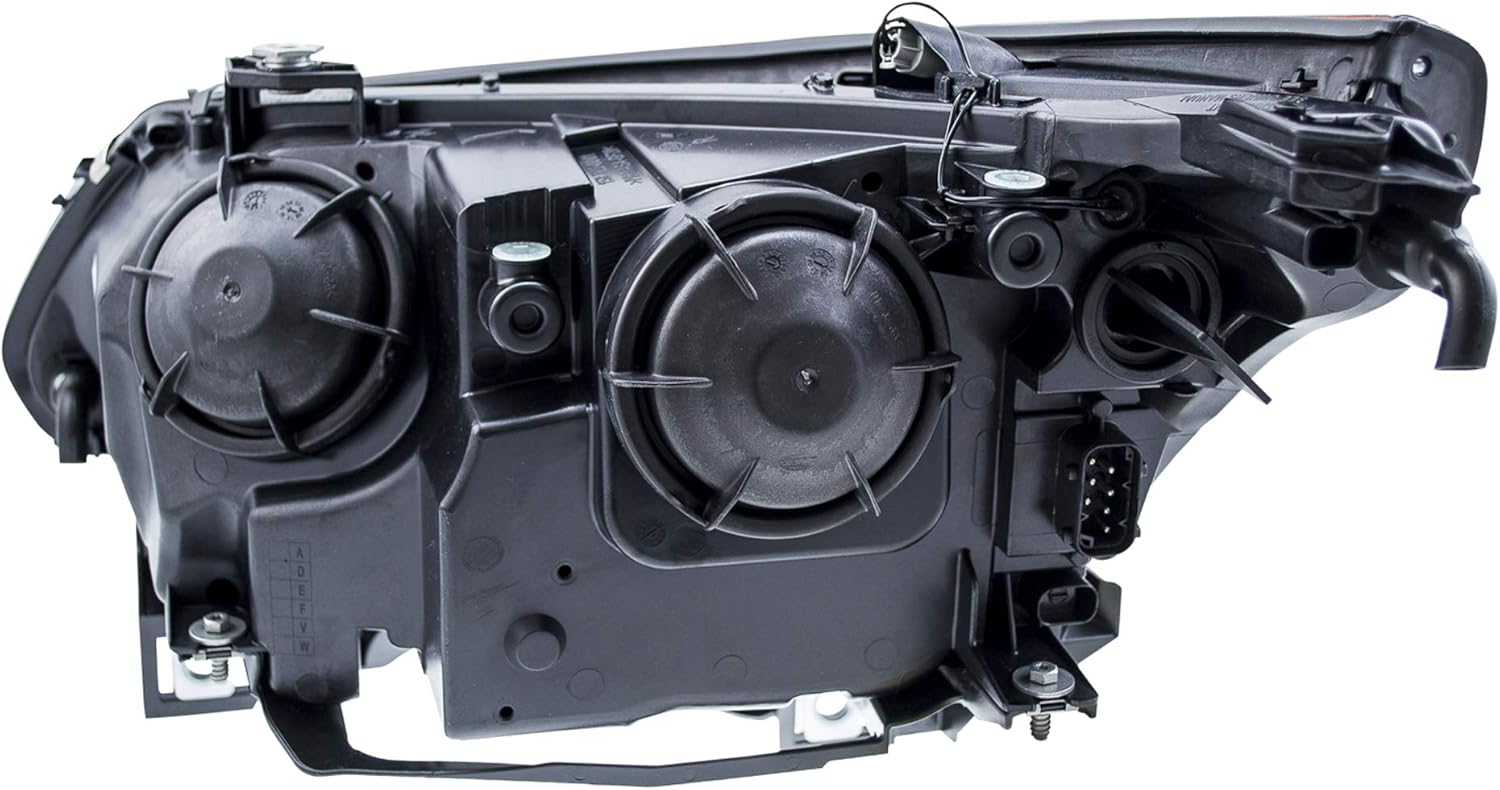 HELLA 008673121 Halogen Headlight Assembly, BMW 5 Series (E60, E62), Passenger Side