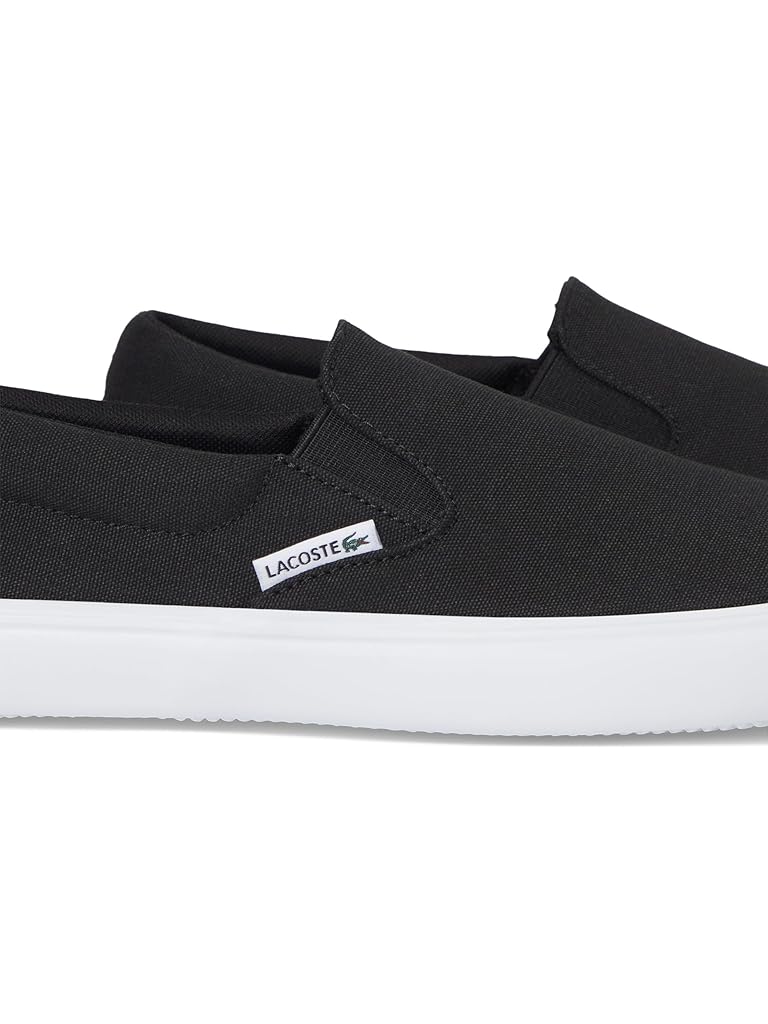 Black Lacoste Slip-On Base Sneakers
