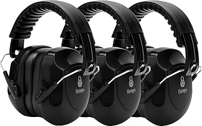 3 Pack Ear Protection For Shooting, SNR 34dB Hearing Protection Noise Cancelling Earmuffs, Shooting Ear Protection Ear Muffs for Noise Reduction, Hearing Protection Ear Muffs for Gun Range/Shooters