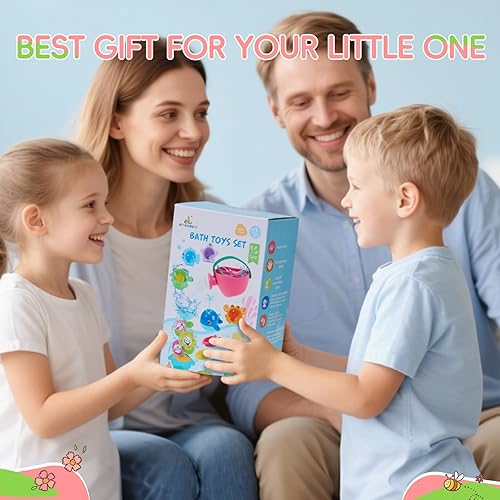 Miniatura 7 de Juguetes de baño para bebés de 1 a 3 años, 17 juguetes de baño para niños, juguetes de agua, regalos para bebés