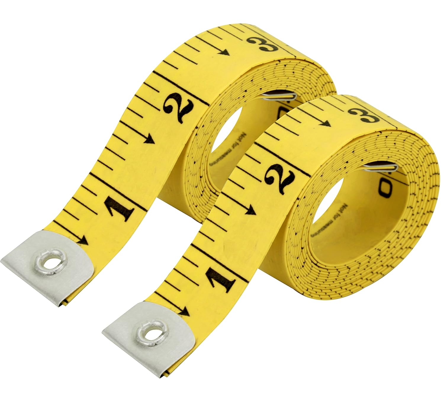 Flexible Tape Measure Pack of 2, Accurate Dual Scale Standard & Metric Measurements Tape,Soft Measuring Tape for Body, Weight Loss Sewing Tailor Craft Ruler,Blue,150cm/60 inch