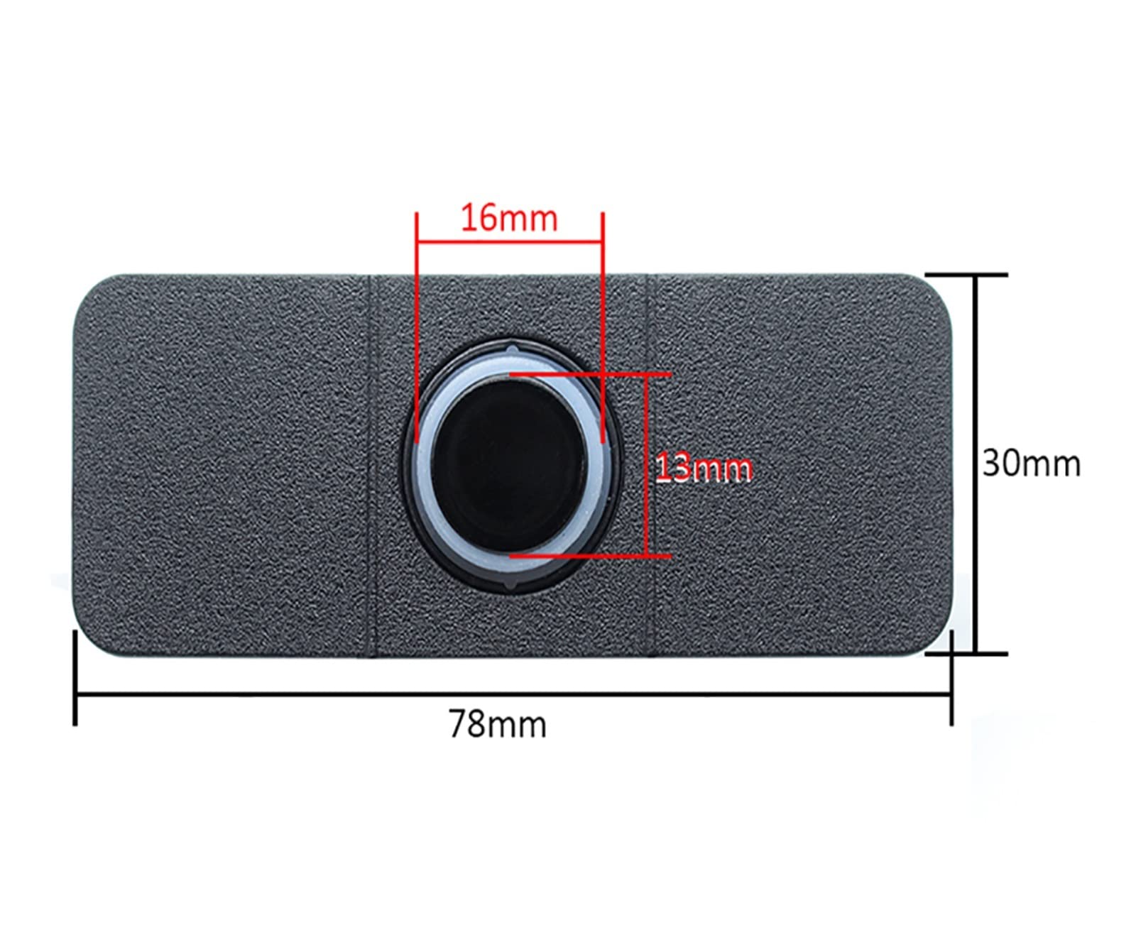 Auto Auto Dimming Rückspiegel Monitor Mit Parksensor 4/6/8 PCS Radarwarner System Blendfreies Display Parken Sensor(6 sensors)