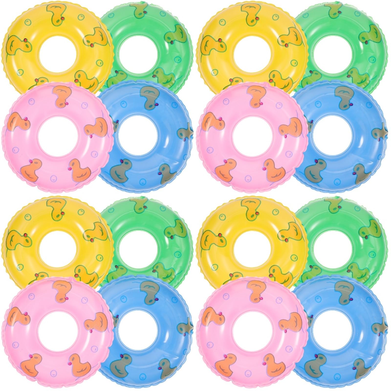 Amazon.com: 48 Pcs Mini Swim Ring Tiny Swim Ring Bam Bam Donut Float ...