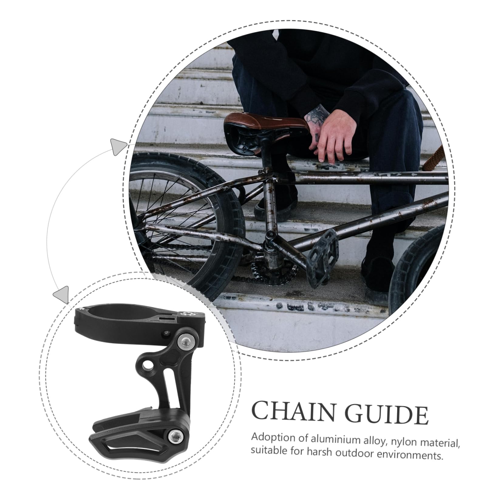 BESTonZON 2 Protezione e Guida per Cambio Multi Speed Facile Installare Accessorio per Bici Pieghevoli Design e Resistente all Usura