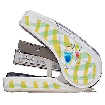 Amazon | マックス ホッチキス サクリフラット レトロ喫茶柄 HD