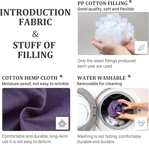 Miniatura 5 de Almohada de cuña grande para cabecero, cojín de respaldo para adultos para sentarse en la cama, almohada ergonómica de lectura para posicionamiento