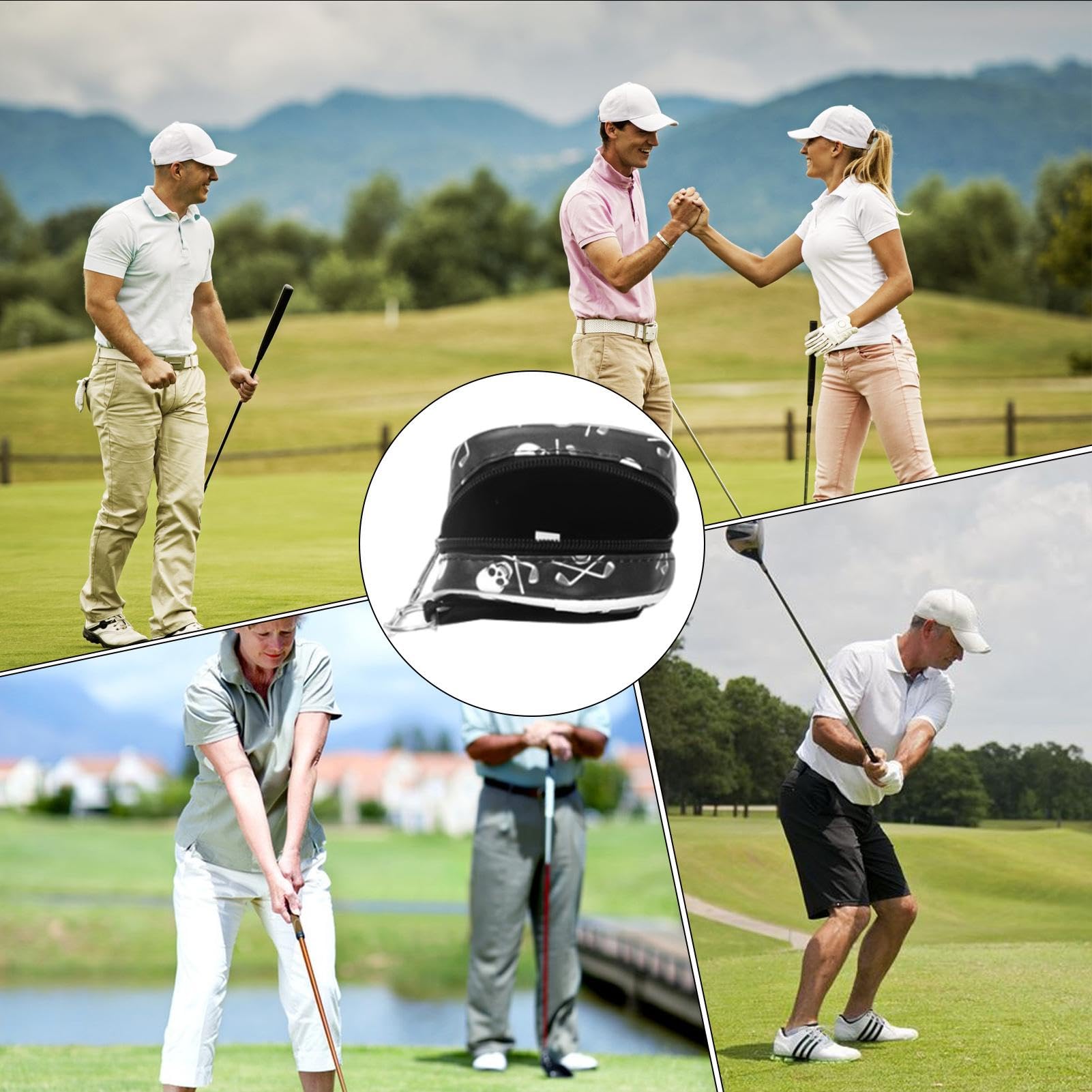 Housse de Golf pour T-shirt Sac de Transport avec Motif Crâne pour Homme