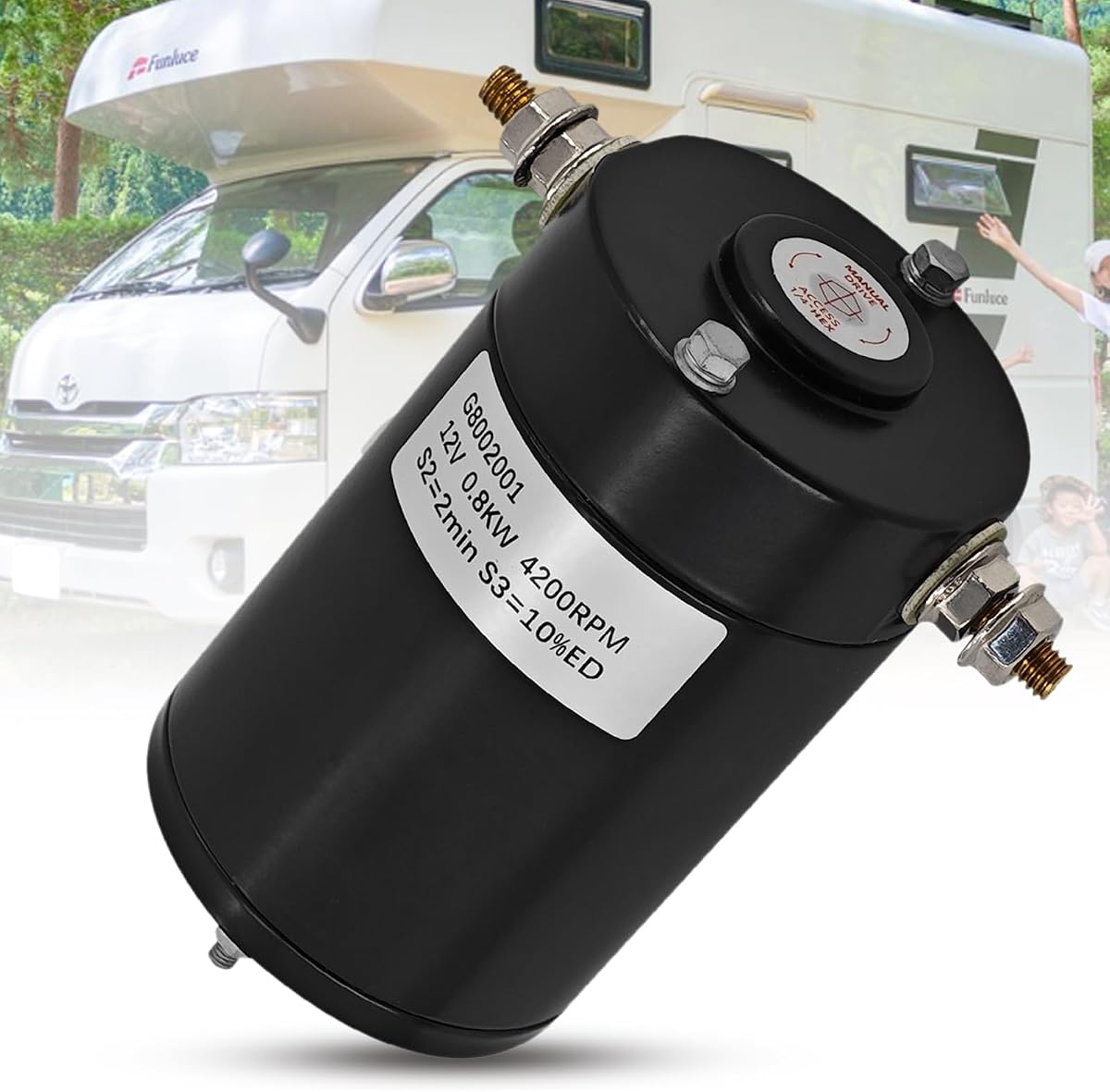 167576 Hydraulic Slide Out Pump Motor Compatible with Lippert 149087 414018 | 12V 1HP Bi-rotational Hydraulic Pump Motor fits for Lippert Components Leveling System F000MM0809 15-167576 045-167567