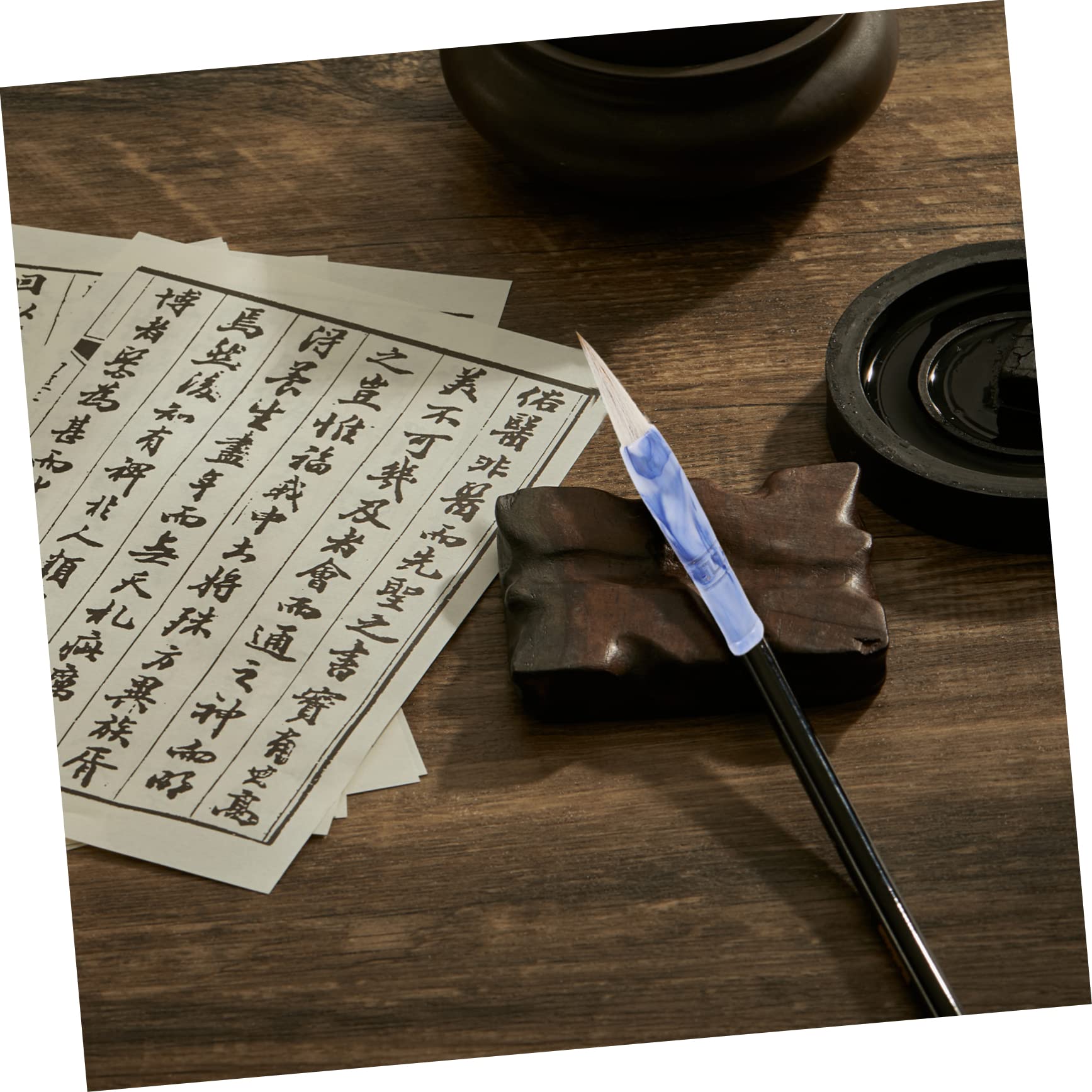 Angoily 4 Pezzi Pennello Premium per Scrittura Pennello Resistente per Calligrafia e Pittura Accessorio per e Appassionati Arte