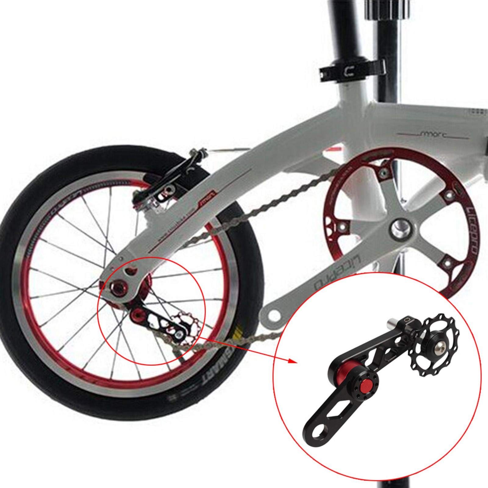 Tendicatena Hole Nero in alluminio - In Bici Veritas - Negozio di Bici