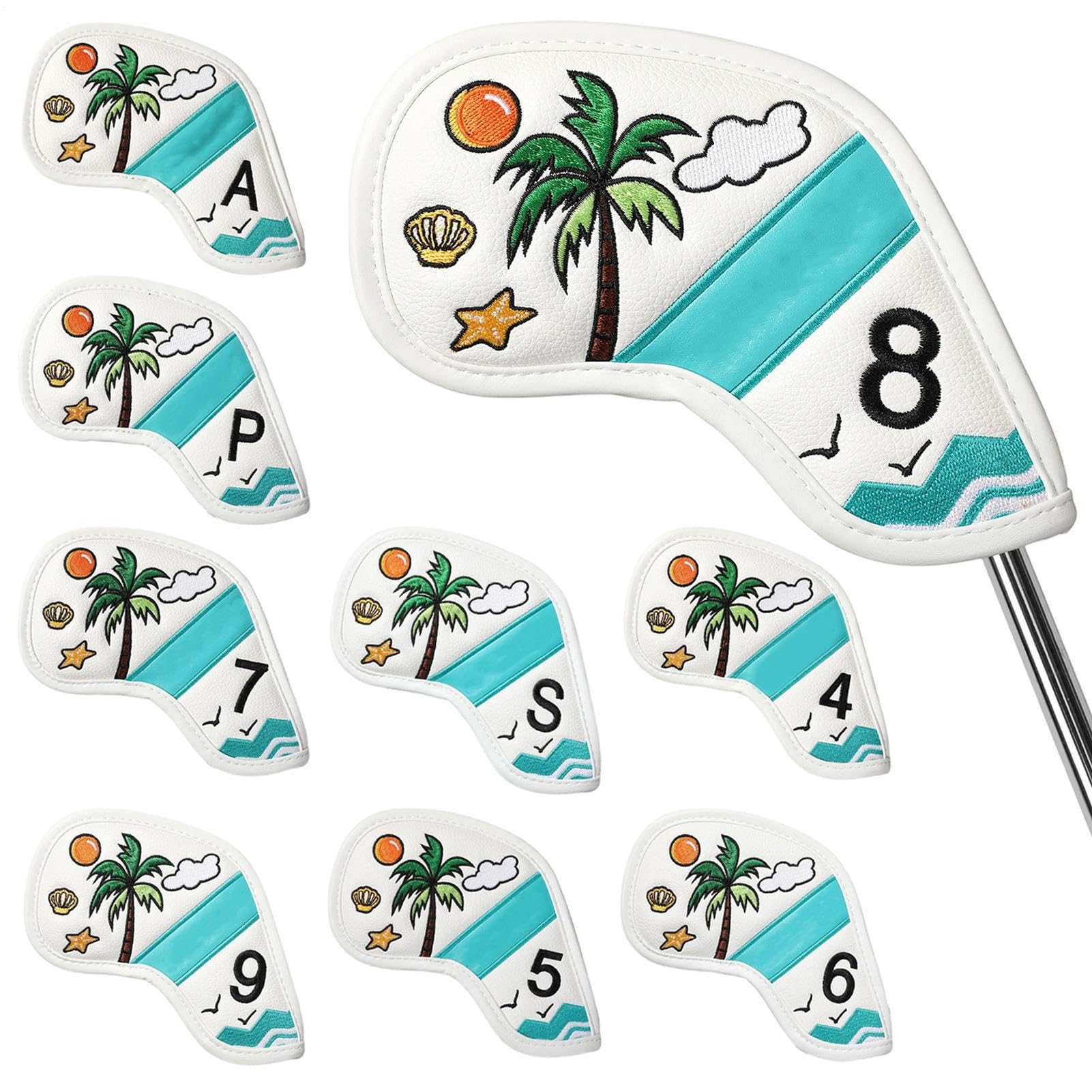 Protectores para Cabezas de Palos de Golf Estuche Protector con Estampado