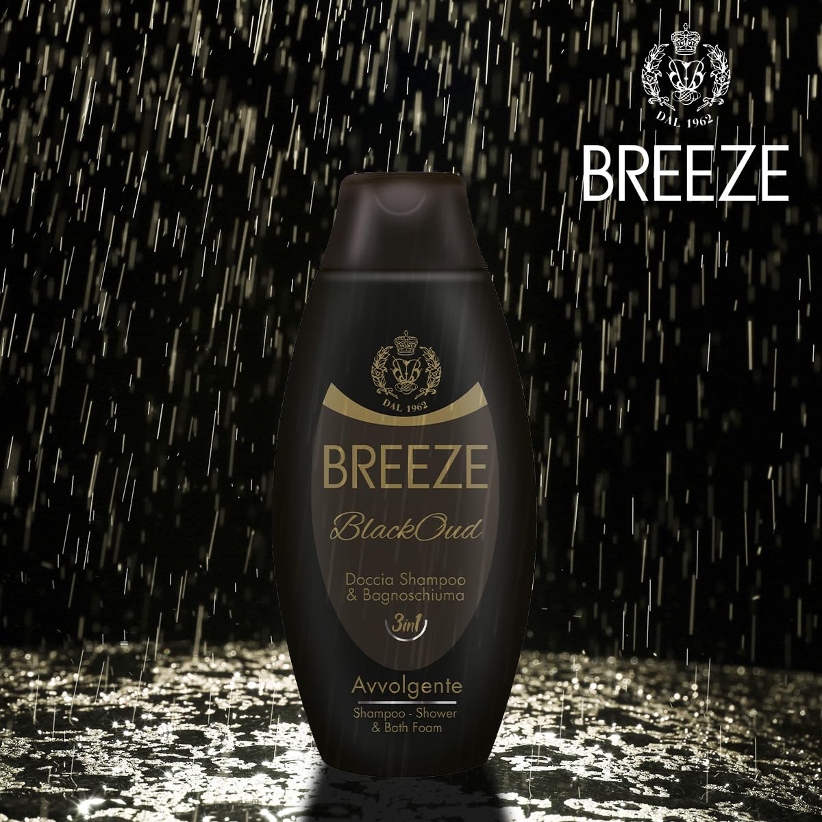 BREEZE | Doccia Shampoo e Bagnoschiuma BlackOud, 6x400 ml