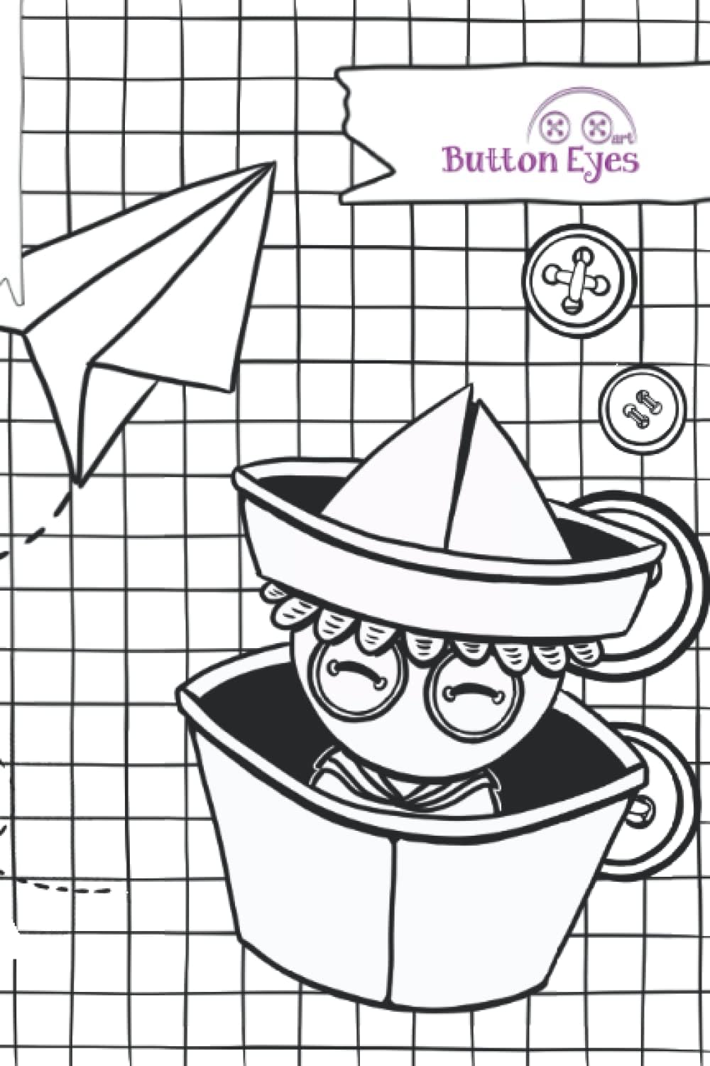 Independently published notebook Button Eyes Papel: cuadriculado, con márgenes (Spanish Edition)