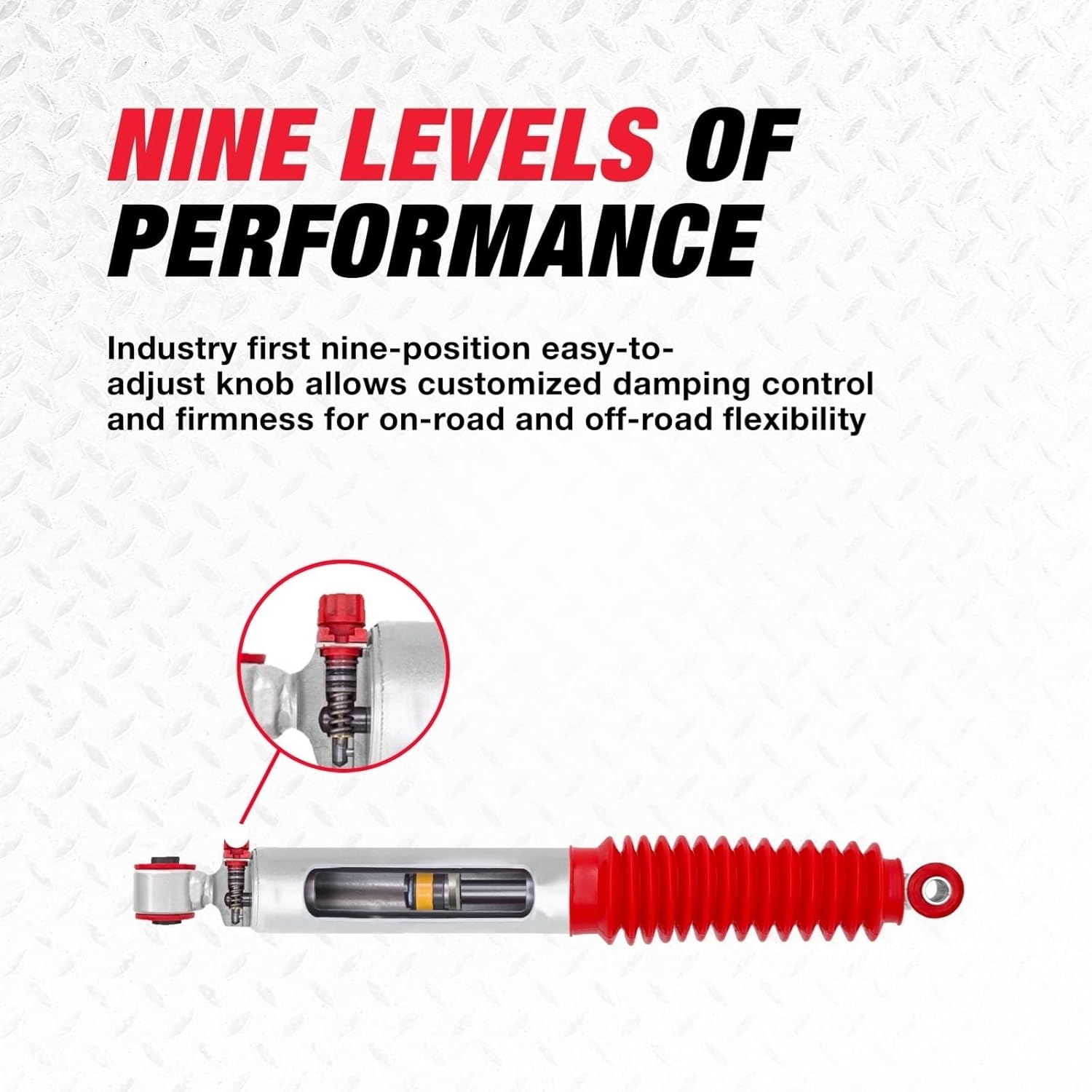Rancho RS9000XL Adj Shock Rear Compatible with 1997-2004 Ford F150 4WD