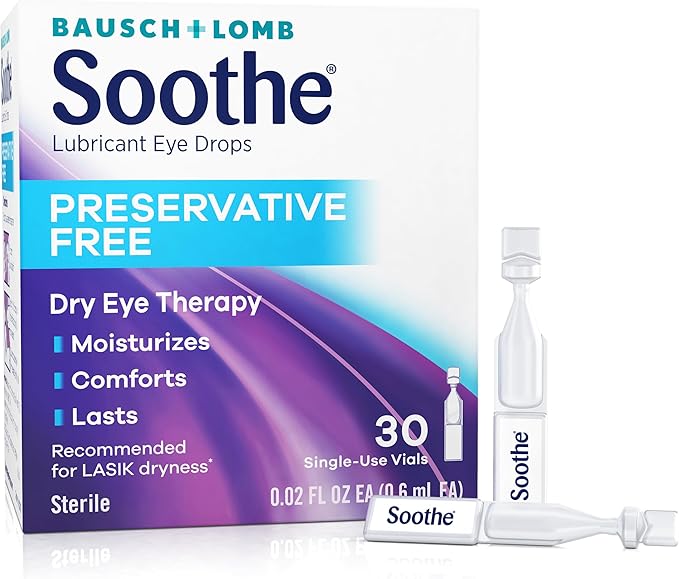Eye moisture solution Soothe Preservative Free Lubricant Eye Drops, Long-Lasting&hellip;