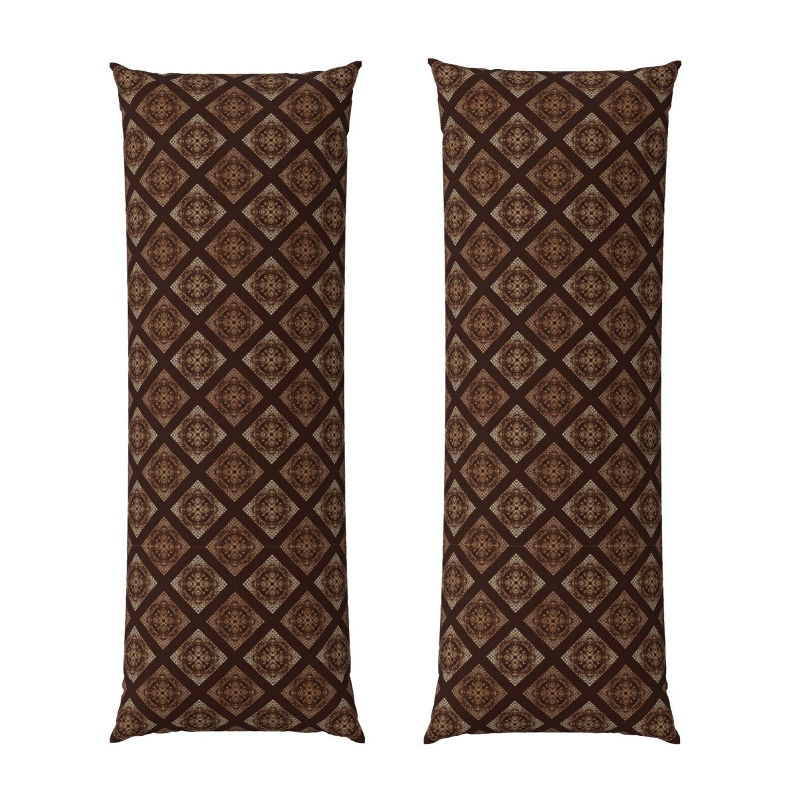 Body Pillow Cover 20x54 Inch, Cool Snake Skin Brown, Luxury Cozy Long Pillowcase with Zipper, Softffy Rectangular Case for Couch Bed Home Hotel