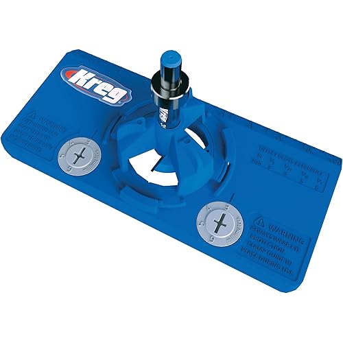 Kreg KHI-Hinge Concealed Hinge Jig - Drill Perfect Holes for Cabinet Hinges & Hardware Installation - Cabinet Door Hinge Tool - Cabinet Hardware Jig