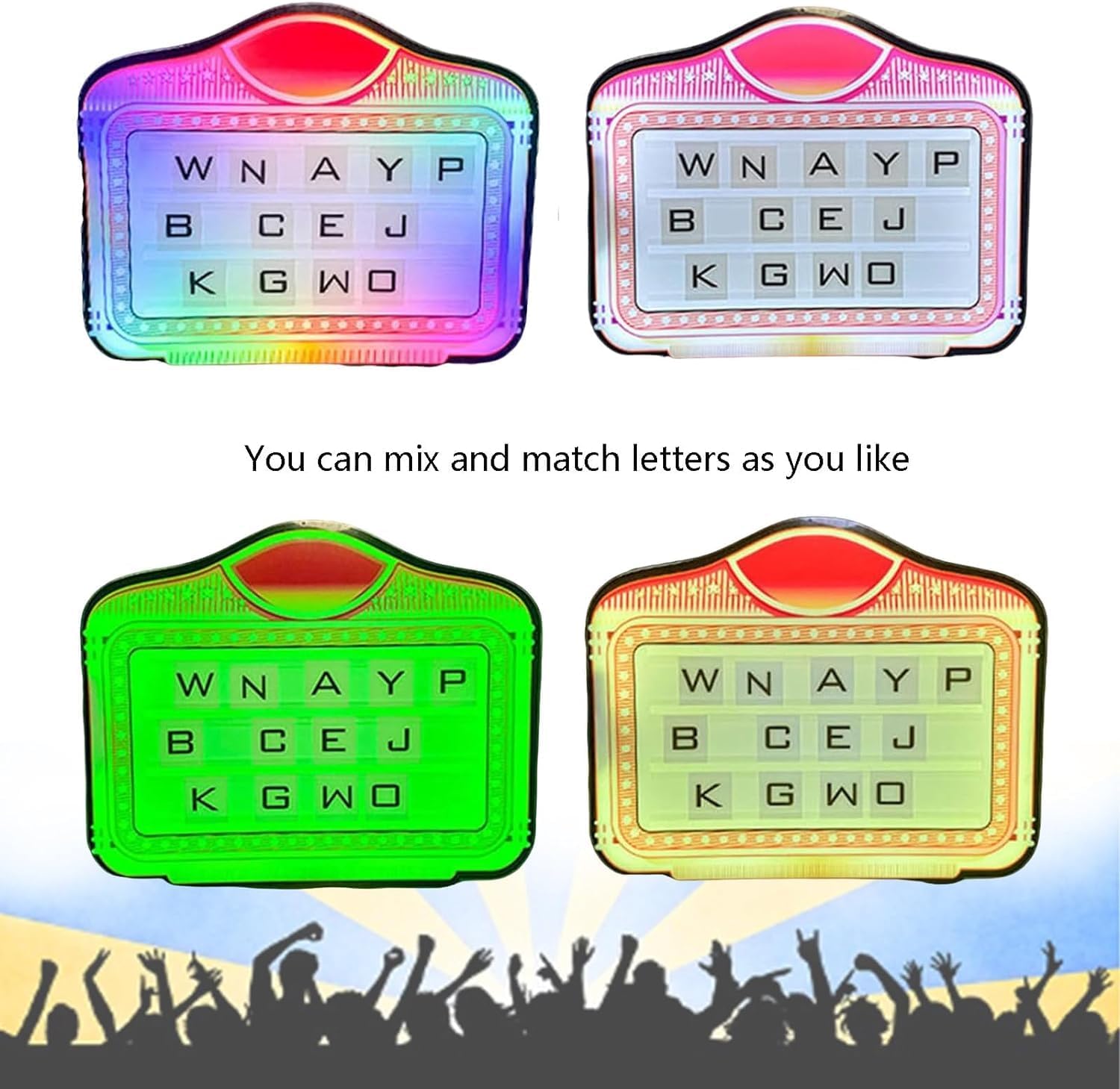 Handheld LED Letter Bottle Presenter Perfect for Club, Night Club, Party, Bar,Bottle Service Lights,Bottle Presenter
