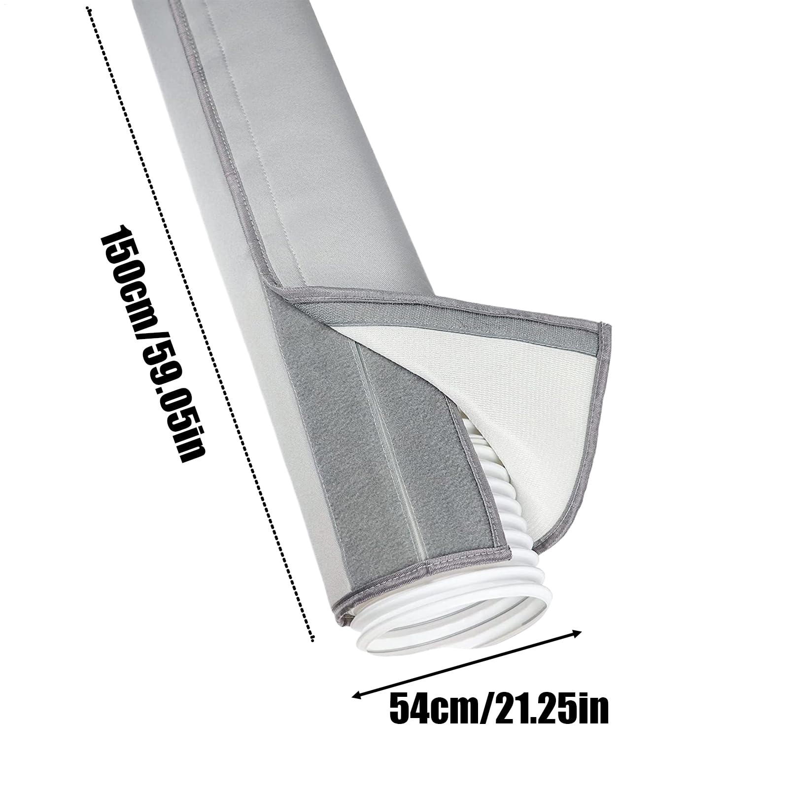 Funda Aislante para Manguera de AC,Aislamiento Para Tubos De AC Con 2 Correas De Hebilla | Accesorios Para Electrodomésticos De Garaje Casa Oficina