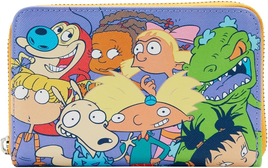 LoungeflyLoungefly Nickelodeon Nick 90s Zip Around Wallet, Multocolored, Wallet