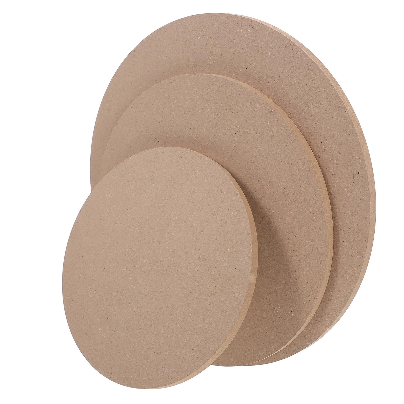Cabilock Lot de 3 Plaques à Modelage en Bois Compressé Haute Densité pour Poterie, Moules Ronds en Céramique, Outil Artisanal Polyvalent pour Potiers Débutants et Professionnels, Séchage