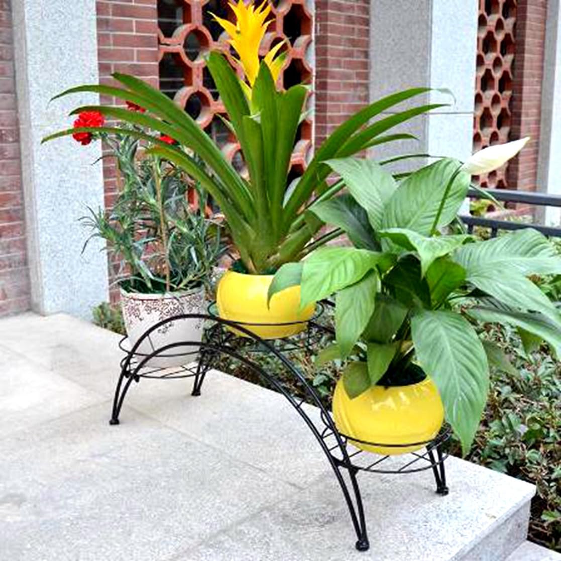 Amazon.co.jp: [GZGZ] 『ワイヤーアーチ型花台 3ポット用 80*25*31cm