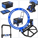 2-in-1 Folding Hand Truck Dolly, Heavy Duty with Folding | Premium Quality Construction, Easy Quick Assembly, Durable Long-Lasting Design, Versatile Multi-Purpose Use