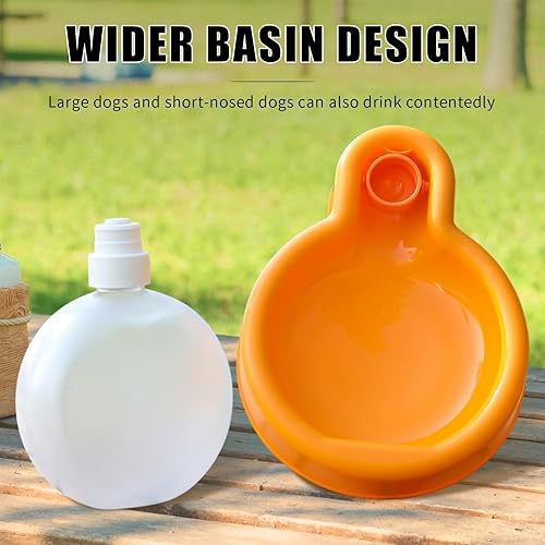 Miniatura 6 de Botella de agua potable plegable para mascotas para acampar al aire libre, para perros y gatos, dispensador de agua portátil de viaje, pequeña y