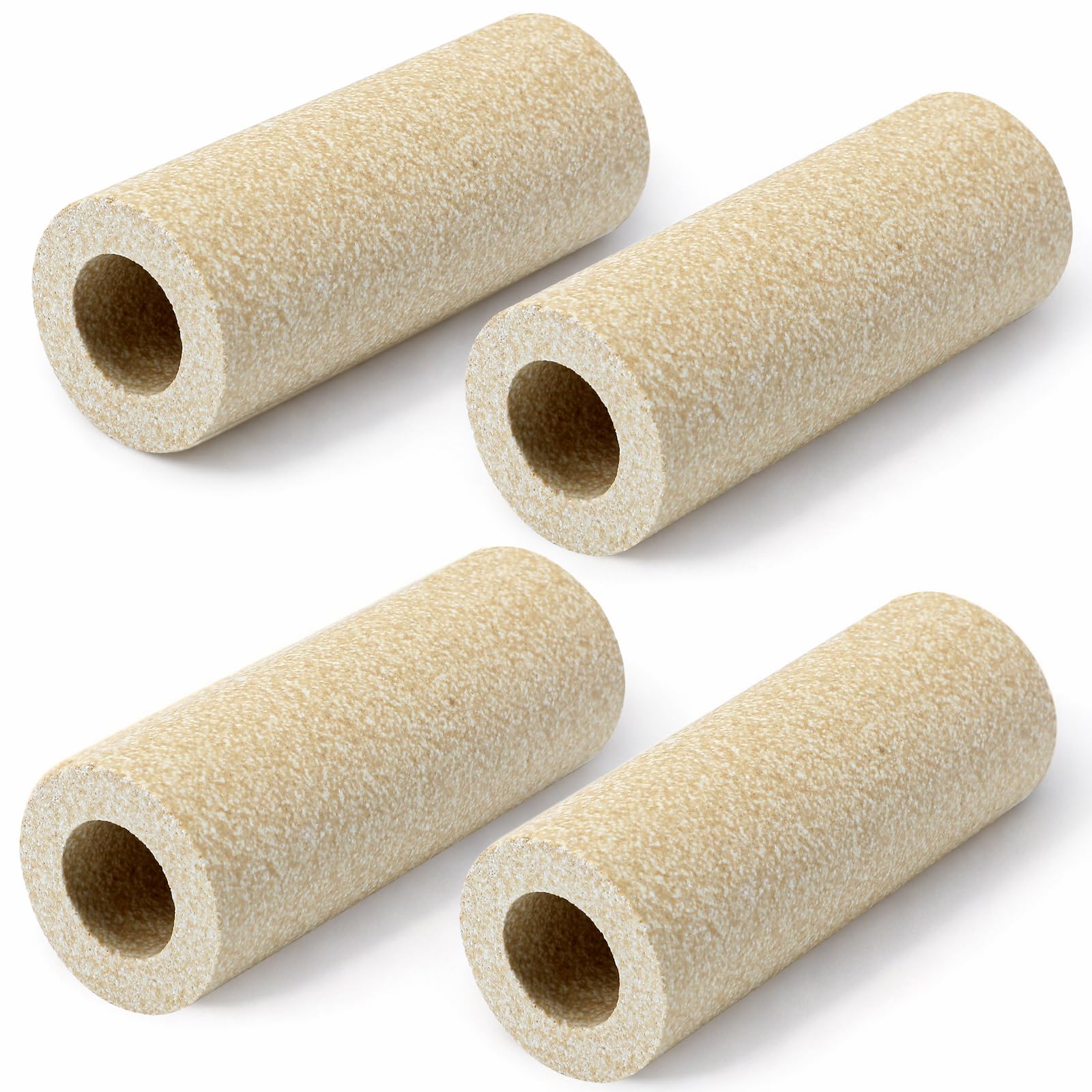 Tuanse 4 Pack 1.75 x 5 Inch Tall Round Kiln Posts High Alumina Kiln Posts Ceramic Shelf Supports for High Temperature Kilns Shelf Sturdy Firing Post