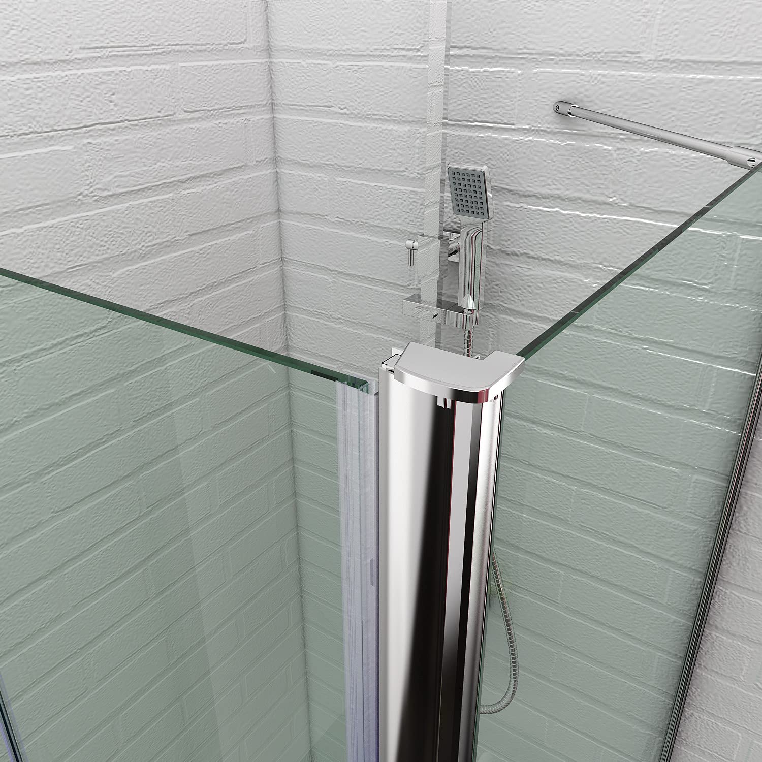 Buy ELEGANT 700mm Bifold Shower Door Frameless Shower Enclosure