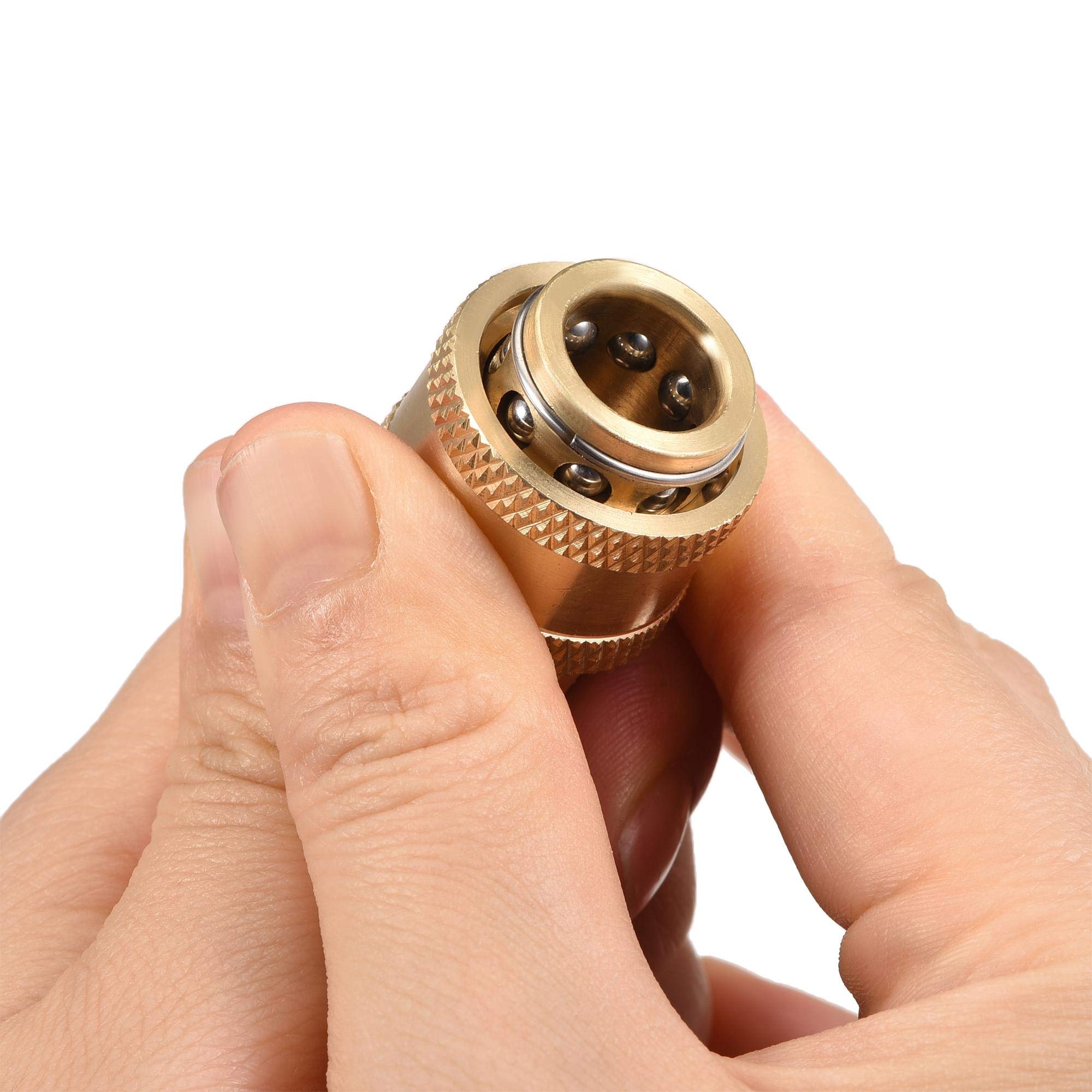 Aria Compressore 1/4PT Filettatura Maschio Acqua Valvola Di Scarico Oro Tonalita 6 Pz