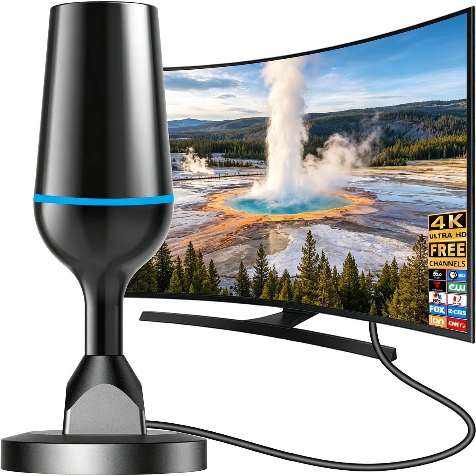 Digital Indoor TV Antenna for Smart TV for Local Channels 4K HD