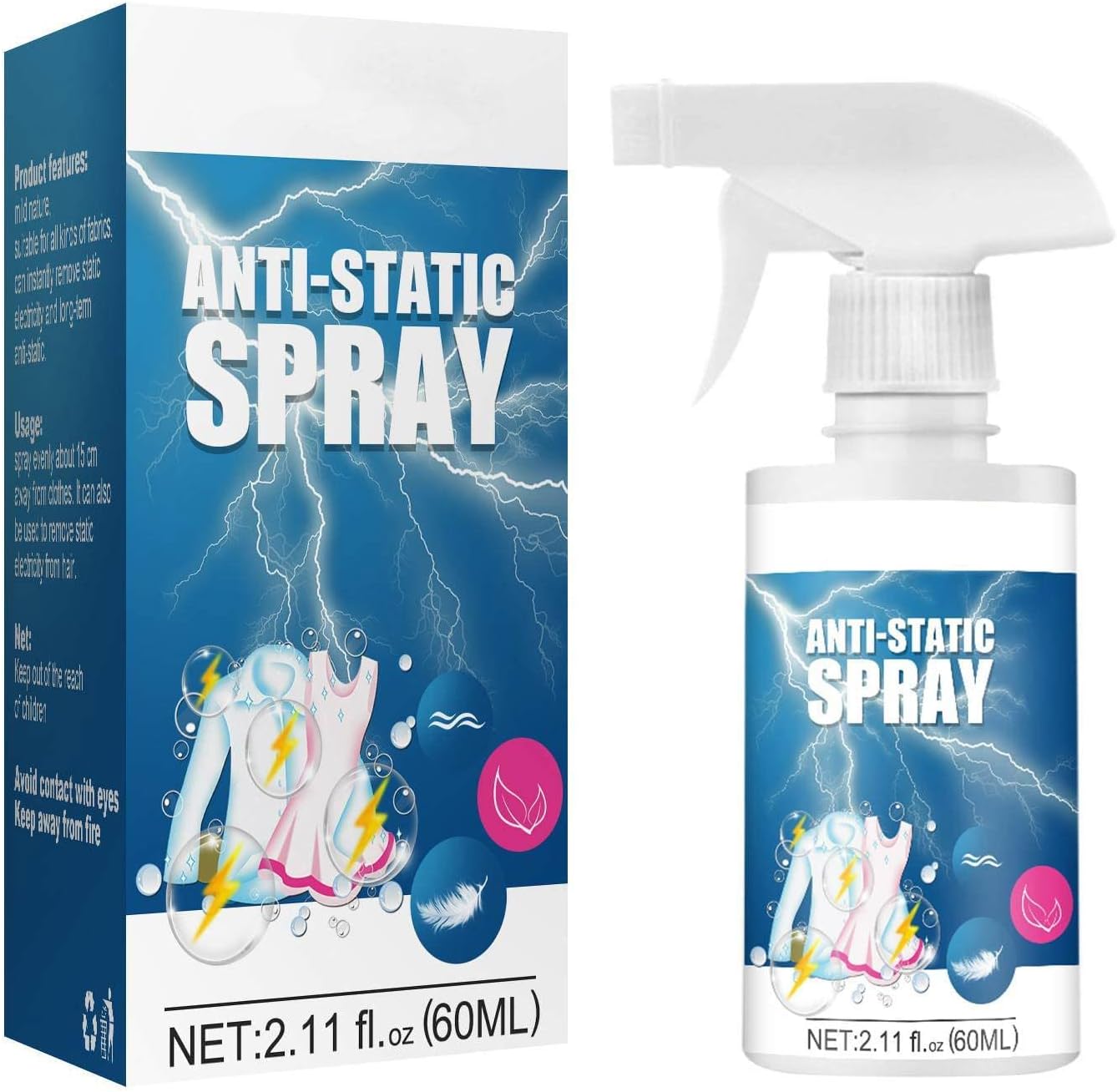 Static Schmatic For Clothes,Static Spray For Clothes, AntiStatic Spray