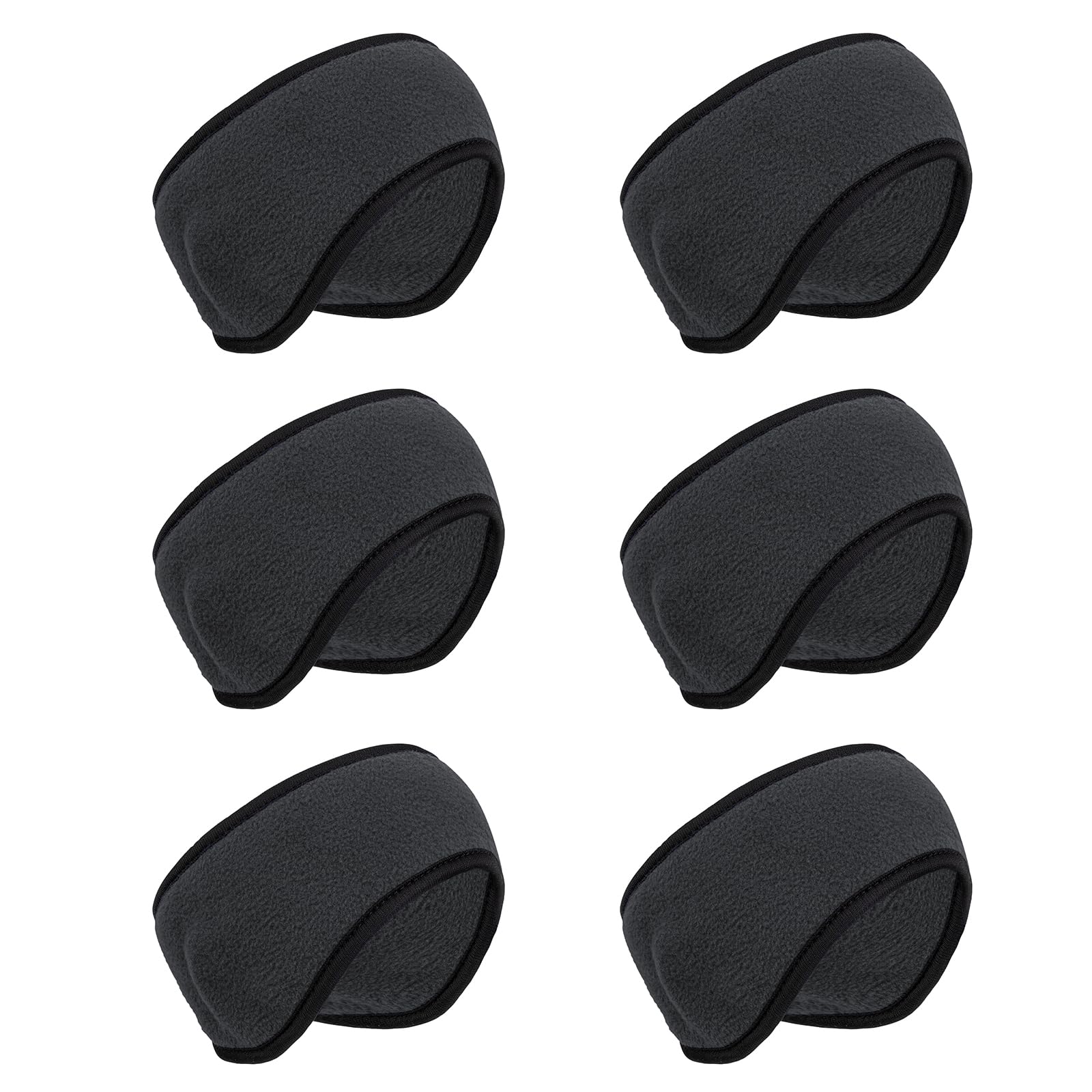 TopTie 6-Pack Ear Warmers Headband Fleece Ear Muffs Full Cover for Men Women Winter