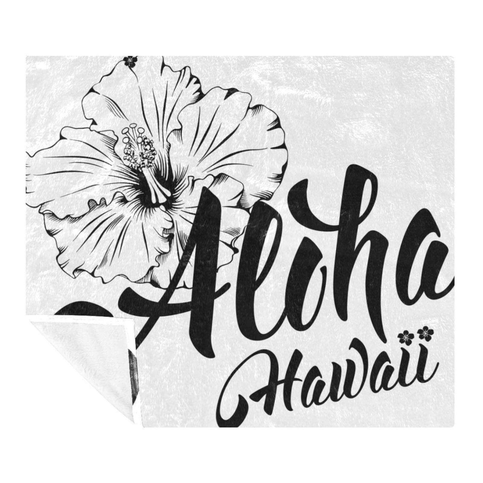 Couverture microfibre douce Aloha plaid chaud et respirant