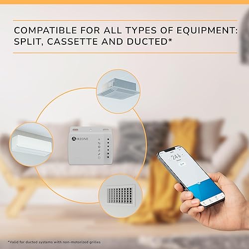 Miniatura 7 de AIRZONE -Aidoo Control WiFi. Aire acondicionado GR2 multimarca. Canalizado, dividido y casete. Compatible con Alexa y Google Home. Función de