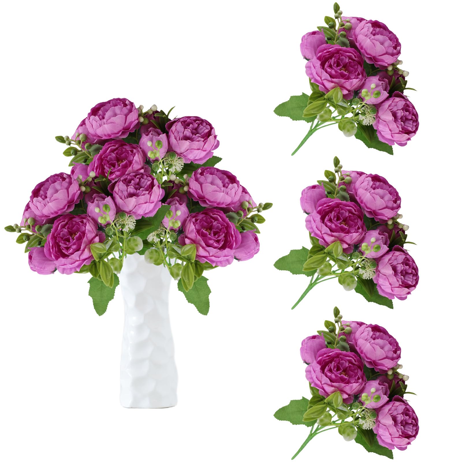 astylishome Artificial Flowers for Graves Roses Bundle of 21 Rose 30cm Bunch of Fake Flower for Decoration Outdoor Indoor Events Wedding Party Home Decoration 0202