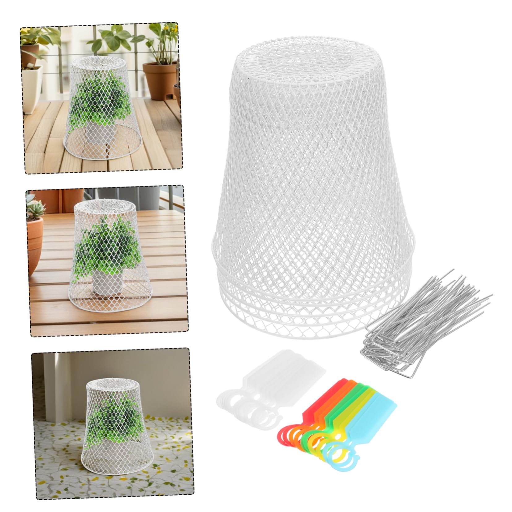 Cloches Métalliques pour Plantes Protection De Jardin Fil De Fer Filet pour Semis Et Arbres Fruitiers Écran De Jardin Robuste Animaux