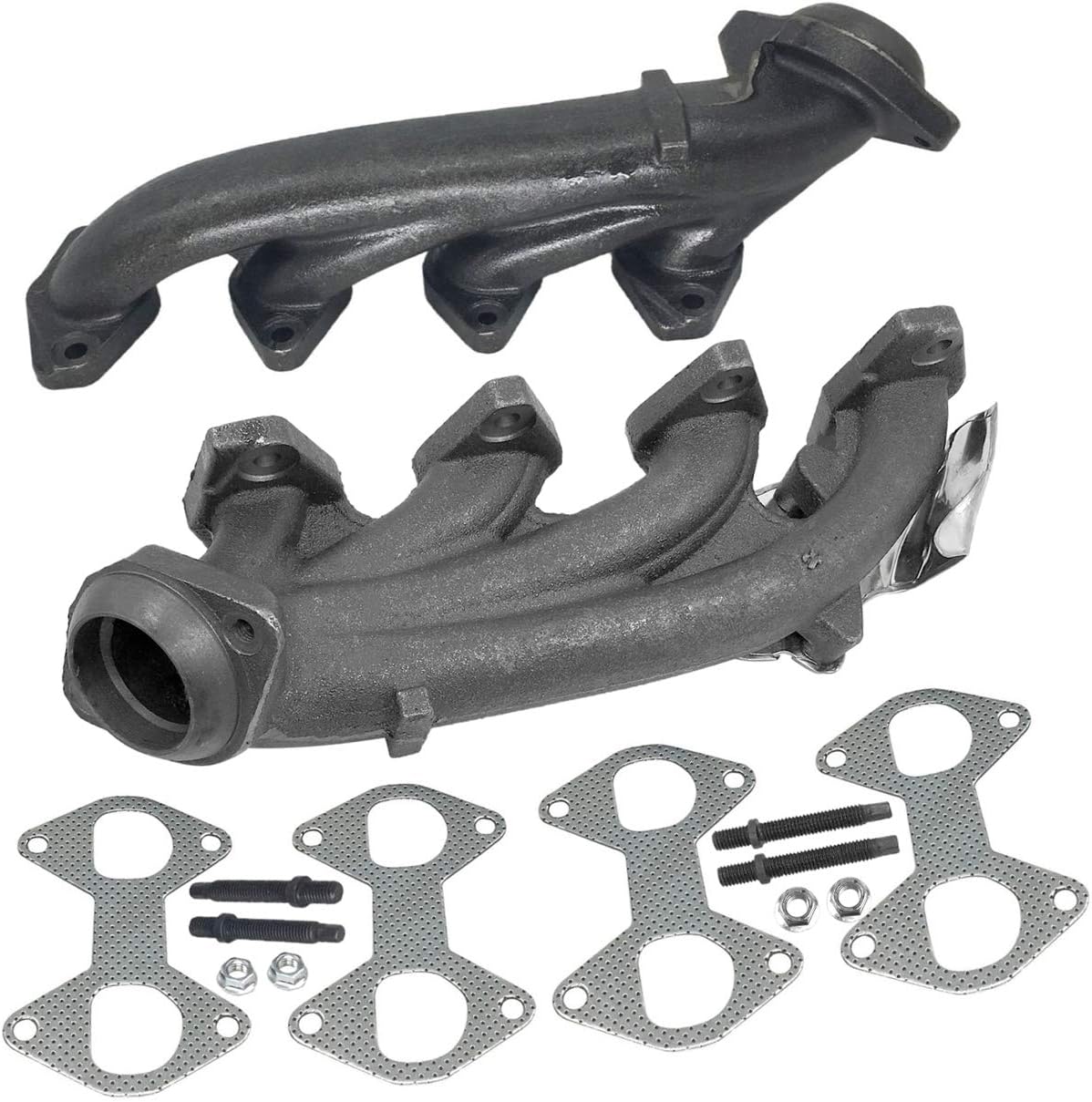 Left+Right Exhaust Manifold Kit For 2005-2009 Ford Expedition F-250 Super Duty F-350 Super Duty For 2004-2009 Ford F-150 For 2005-2009 Lincoln Navigator For 2006-2008 Lincoln Mark LT 674-695, 674-694