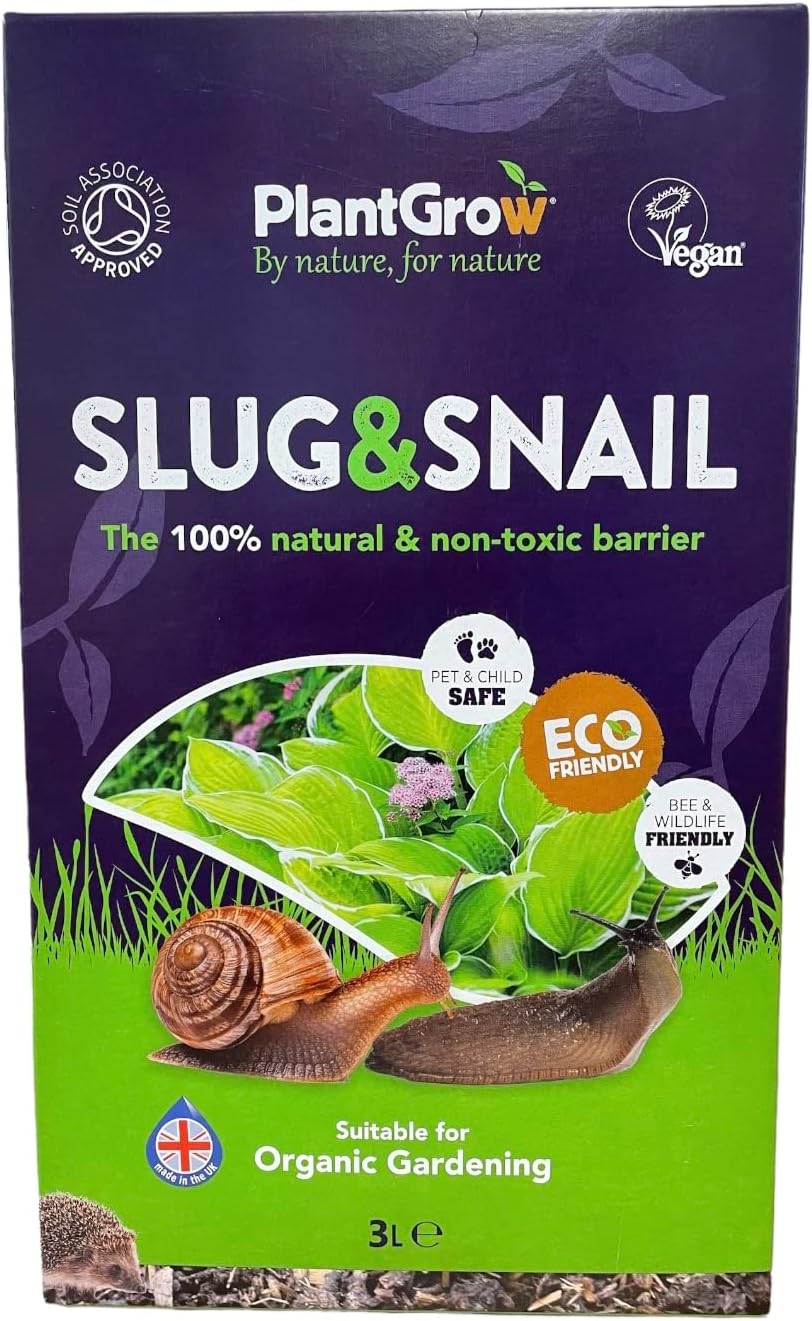 PLANT GROW Natural Slug & Snail Repellent and SoilImprover Pest