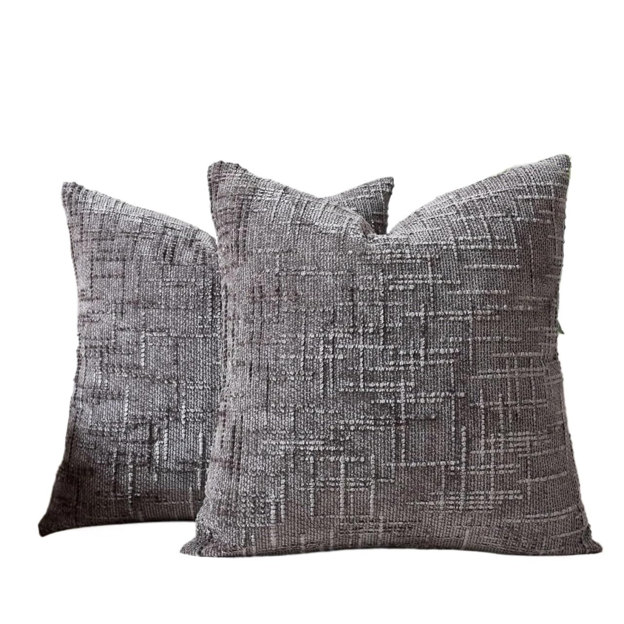 Housses de coussin en chenille de qualité supérieure faite main 50x50 cm
