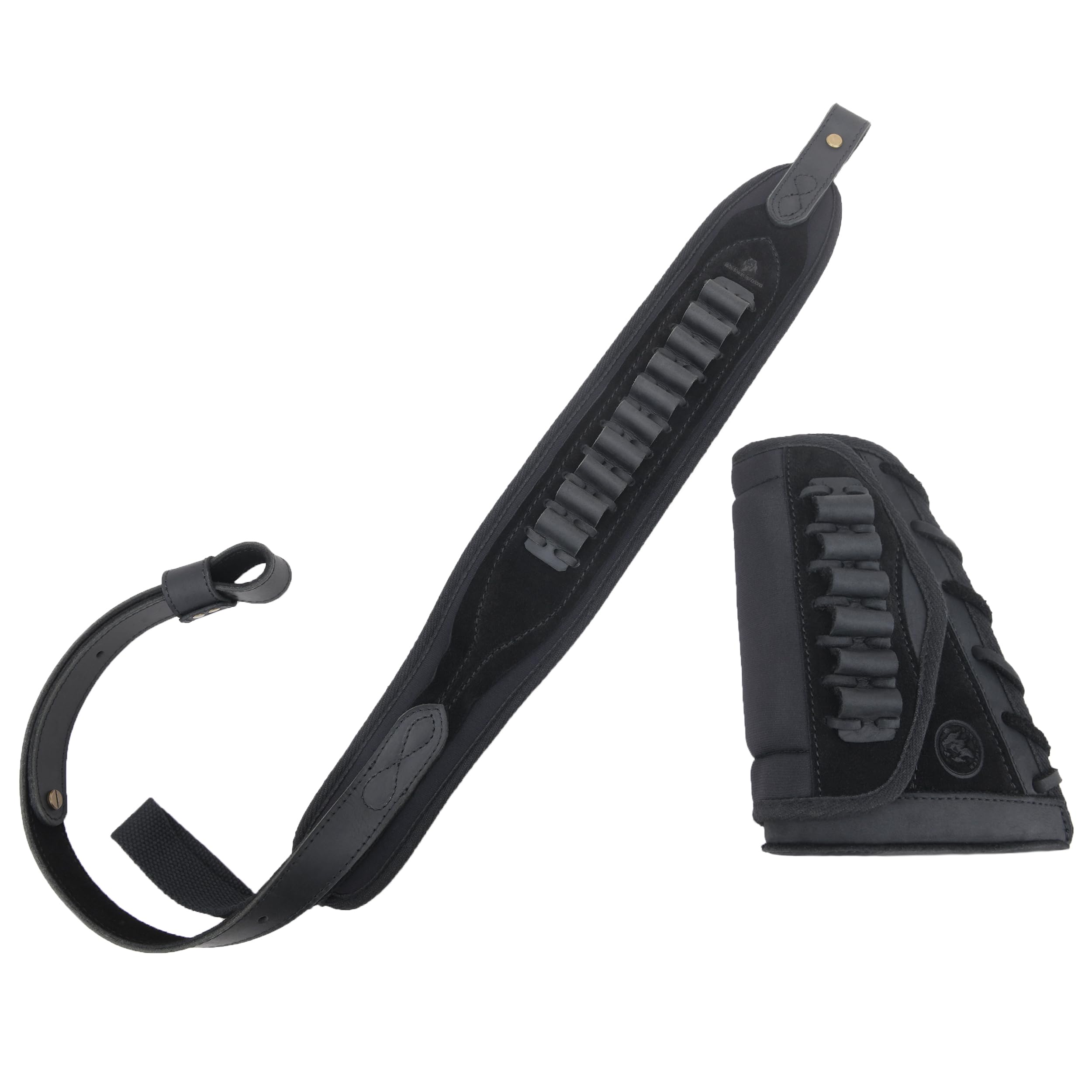 Leather Slip-On Recoil Pad, Non-Slip Buttstock Extension Rifle Shotgun Leather Slip-On Recoil Pad, Non-Slip Buttstock Extension Rifle Shotgun