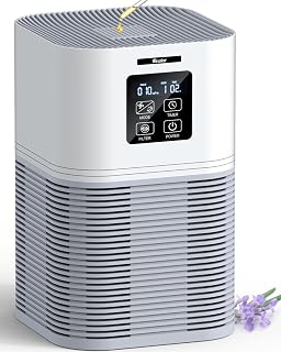 VEWIOR H13 True HEPA Air Purifier for 1200 sq ft Rooms - Quiet Cleaner with PM2.5 Sensor, Fragrance Sponge, 6 Timers for Pets, Wildfire Smoke, Allergies
