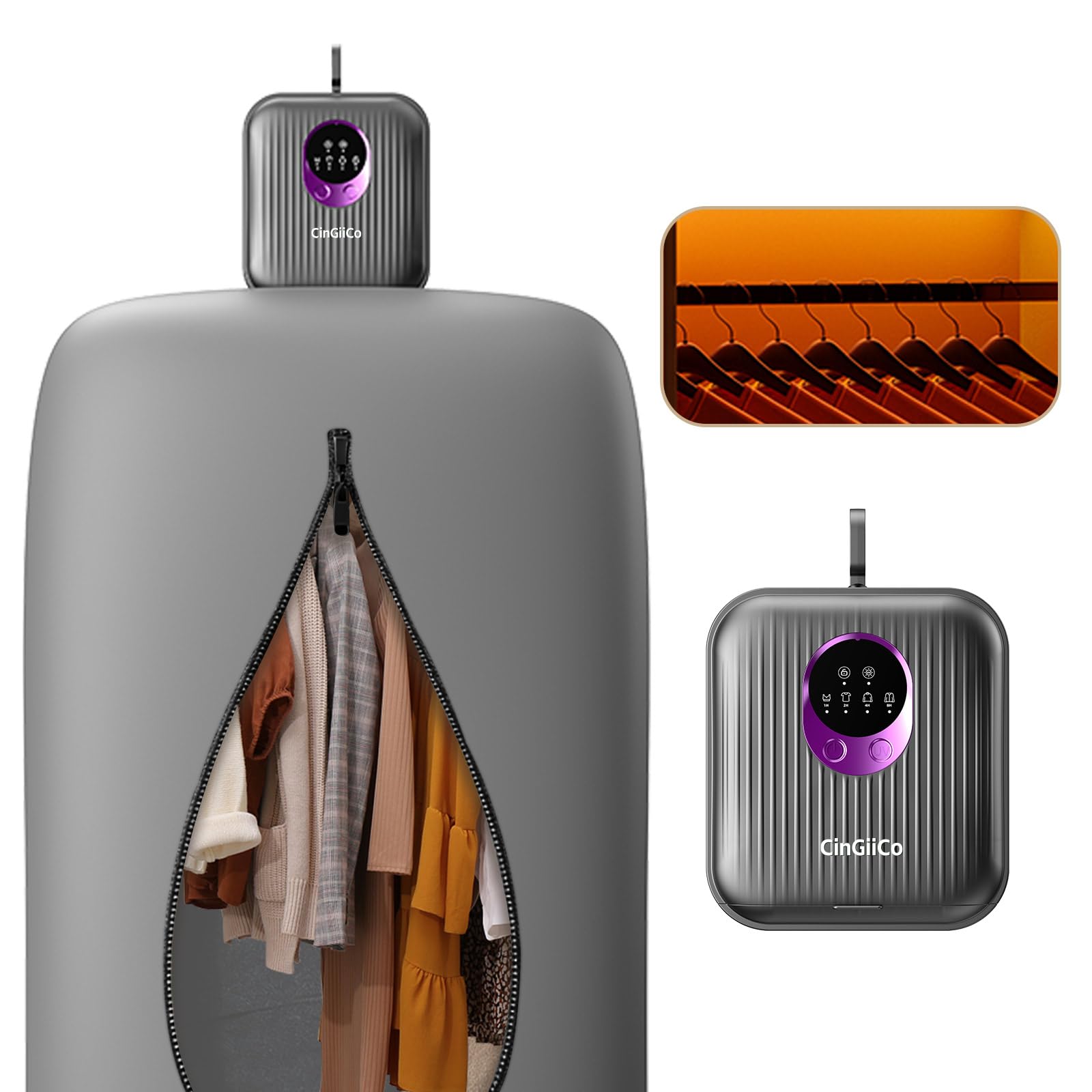 Portable Clothes Dryer, Mini Portable Dryer for Clothes, 50 Min/Items Normal Tim...