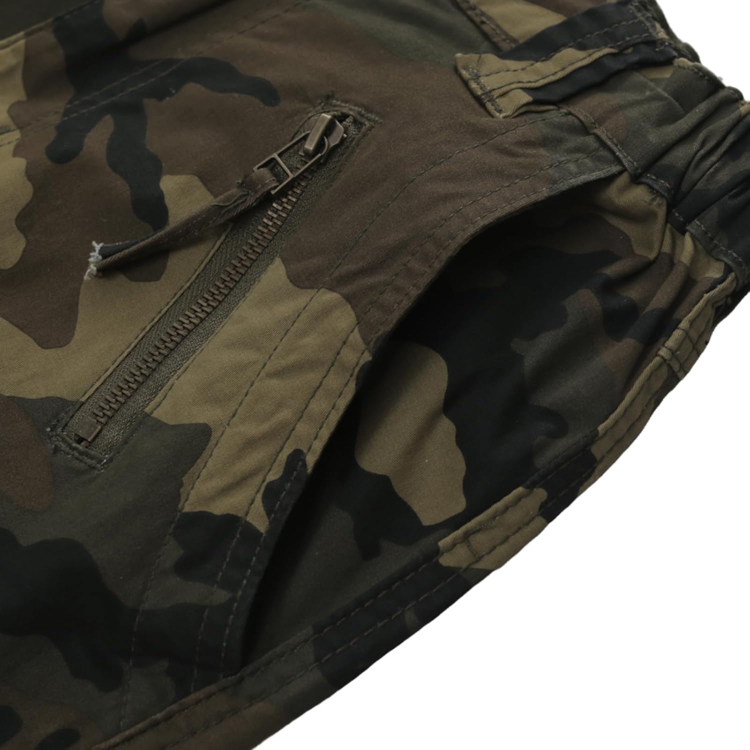 Sobrisah Women Mid-Rise Cargo Pants Heavy Cotton Casual Pants 8 Pockets Regular Fit/Plus Size Military Work Trousers - Image 5