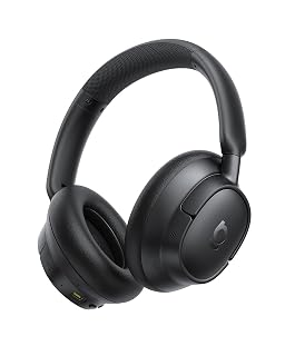 Baseus EH10 NC Bluetooth Kopfhörer mit -45dB Hybrid Active Geräuschisolierung, Over-Ear Kopfhörer mit Hi-Res & LDAC Audio und 5 KI-Mikrofon, 80 Std. Lange Spielzeit, Bluetooth 6.0, Mehrpunktverbindung - Amazon product rated Grade A